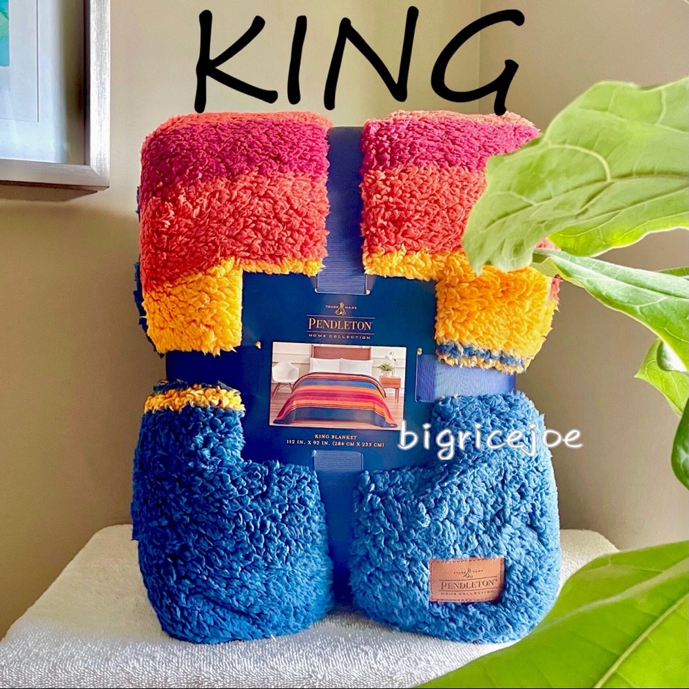 NEW Pendleton Grand Canyon Sherpa Blanket King